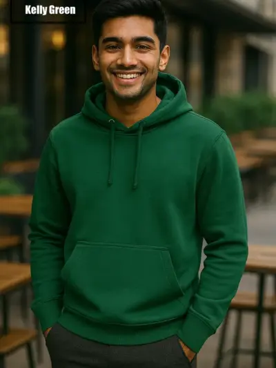Kelly Green Solid Hoodie