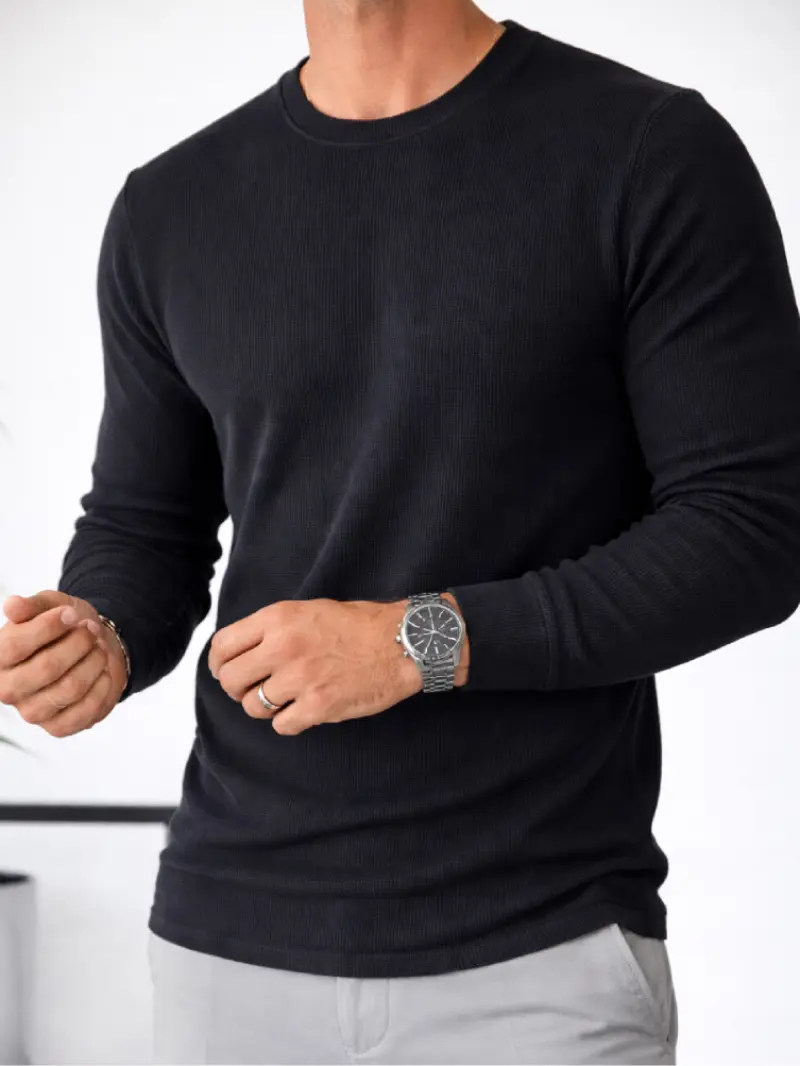 Black - Thermal Full Sleeve T-shirt
