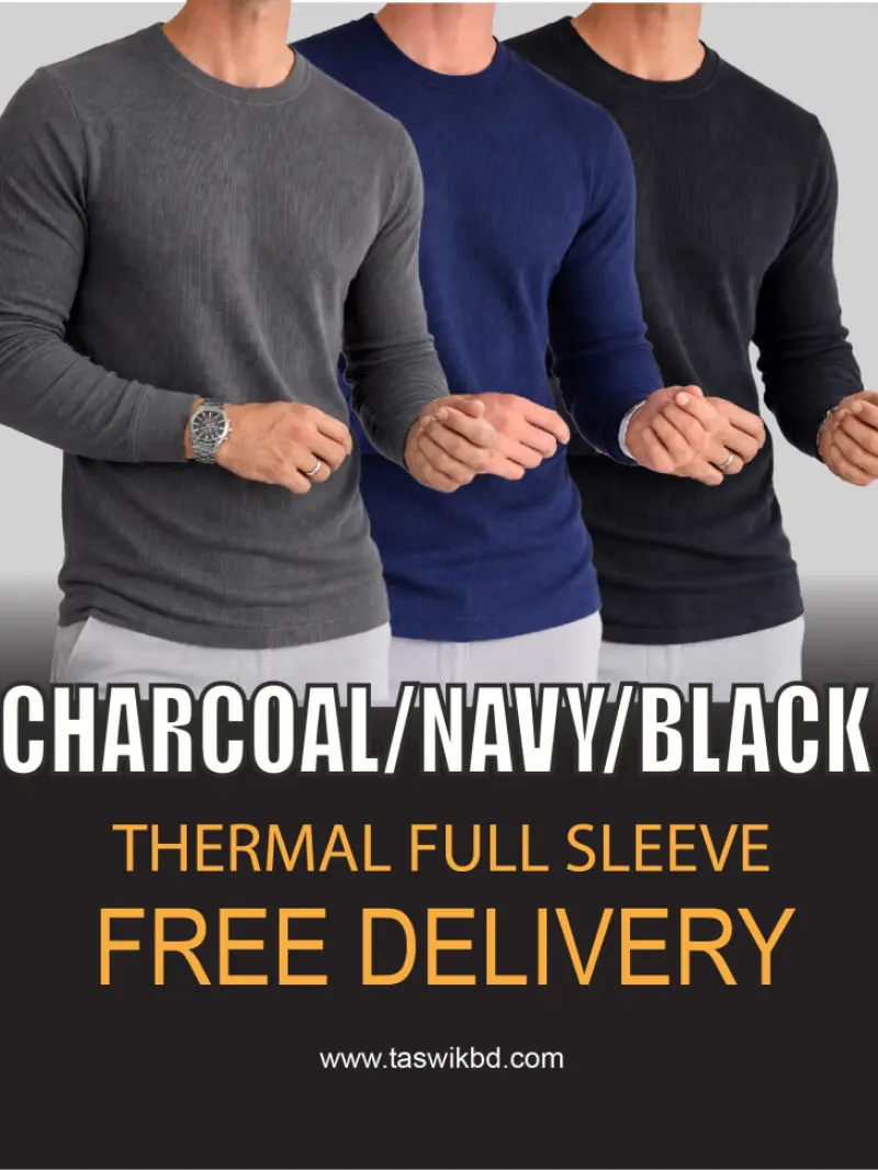 Charcoal,NAVY,Black (3 piece) Combo