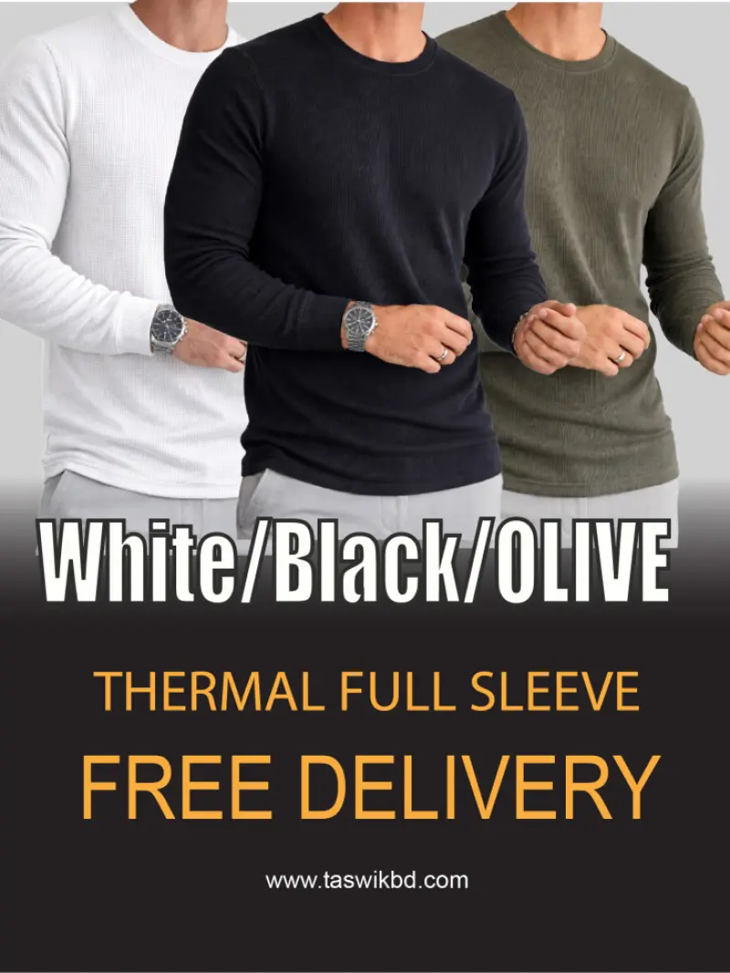 WHITE BLACK OLIVE- THERMAL FULL SLEEVE