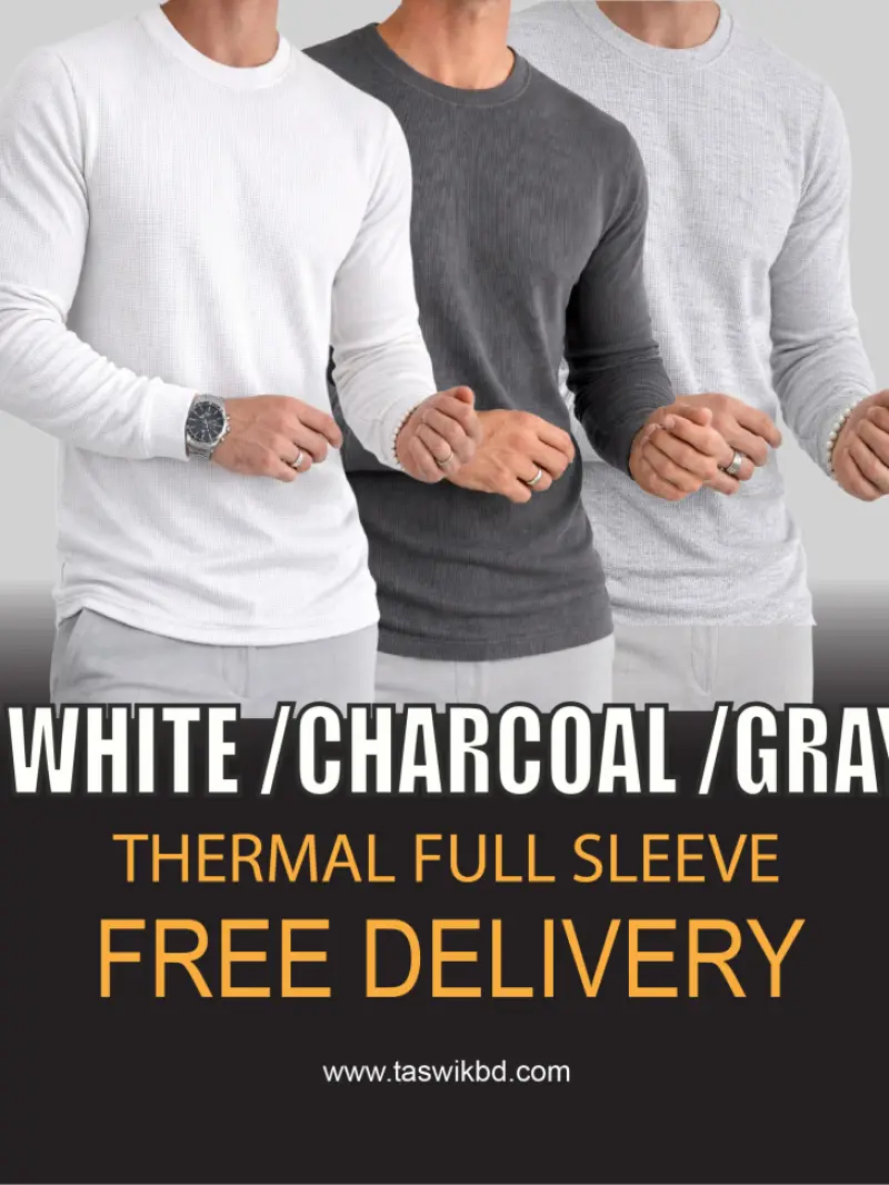White-Charoal-Gray(3 piece) Combo